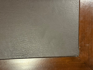 Vintage bureau, klassiek Engels bureau, mahoniehout, bruin leer, 603