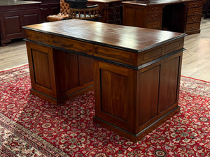 Vintage bureau, klassiek Engels bureau, mahoniehout, 580