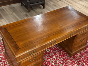 Vintage bureau, klassiek Engels bureau, Eichholtz, eikenhout, 662