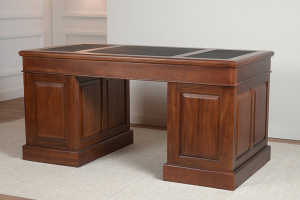 Regent 160x80 Amber, classic English desk, solid mahogany