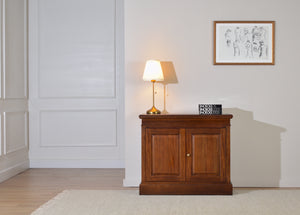 Sidetable Gesloten Walnoot Gouden grepen