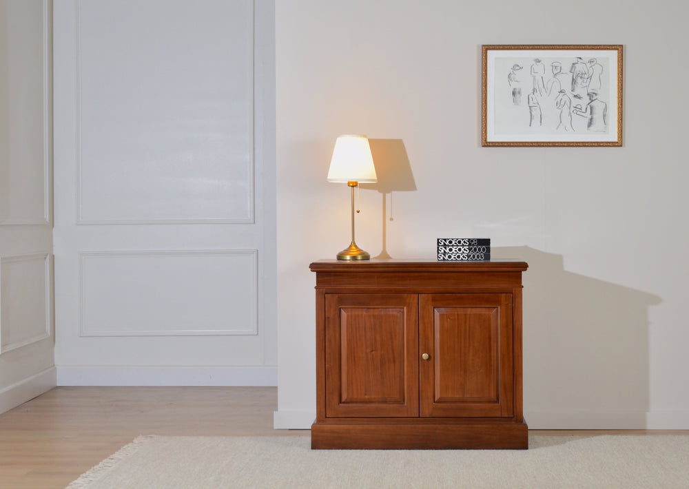 Sidetable Closed Amber Gold Handles