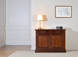 Dressoir smal Mahonie Gouden grepen