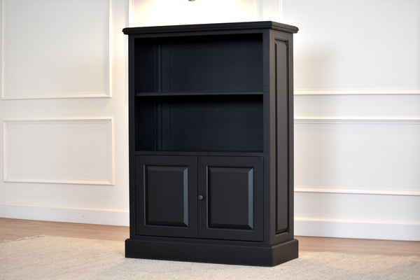 Kleine boekenkast Open Zwart Messing grepen