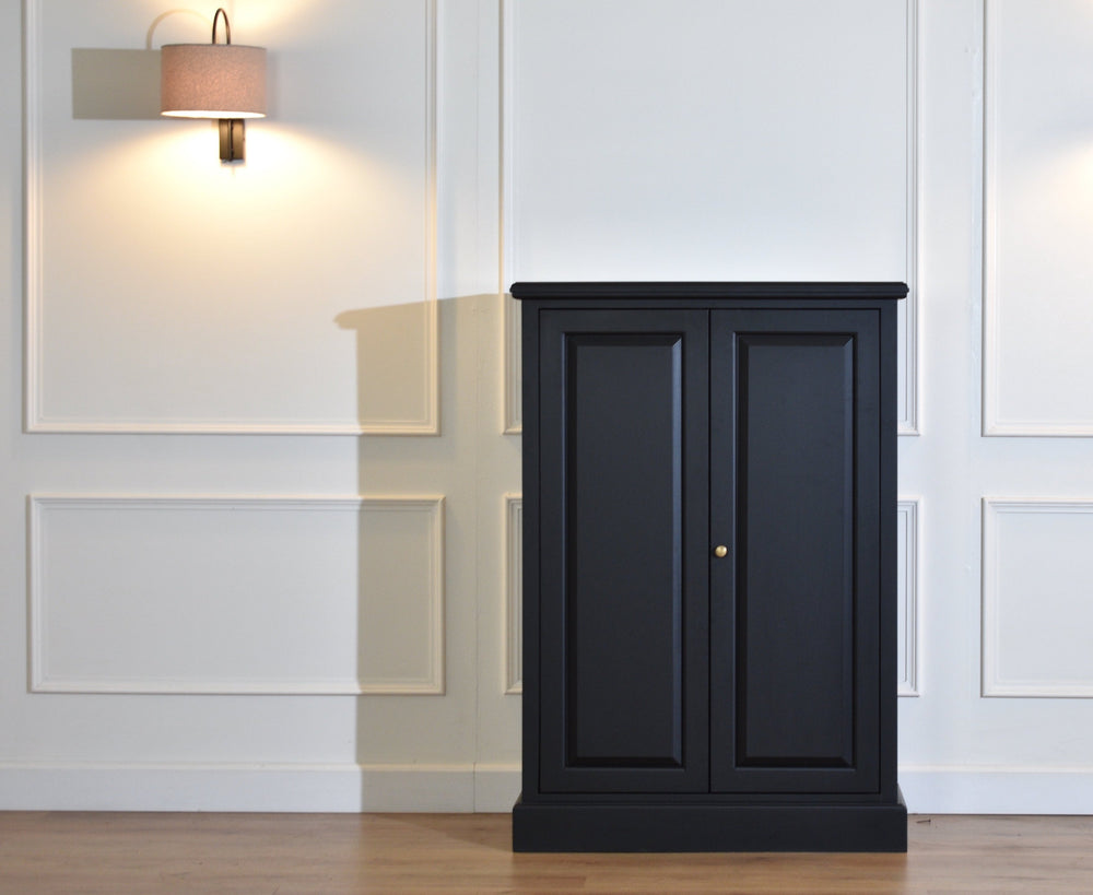 Small Bookcase Closed Black