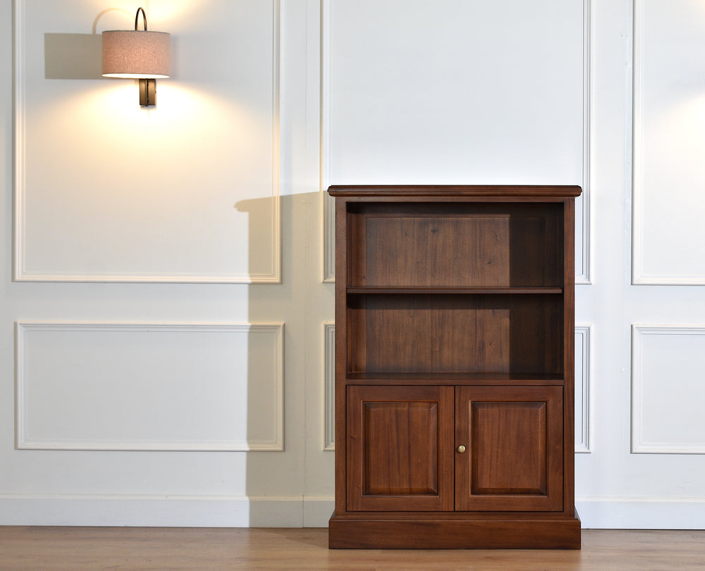 Small Bookcase Open Amber Gold Handles