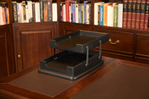 Mahoniehouten Brievenbakje Zwart