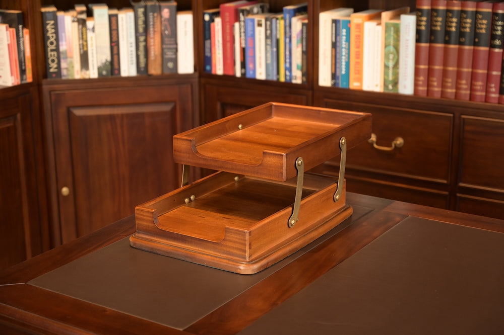 Mahoniehouten Brievenbakje Amber