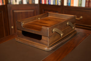 Mahoniehouten Brievenbakje Walnoot