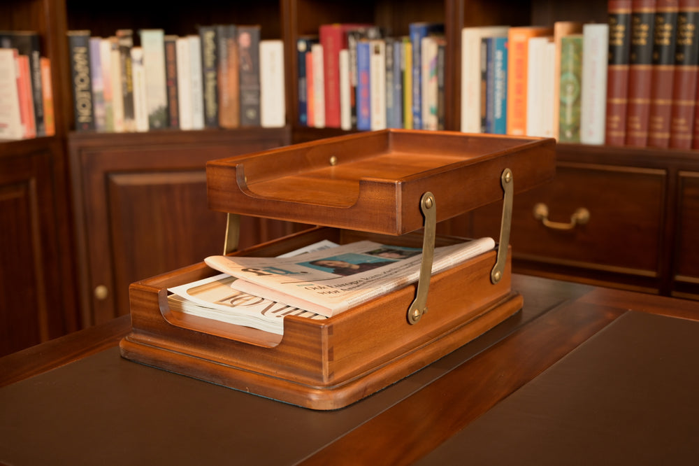 Mahogany Letter Box Amber