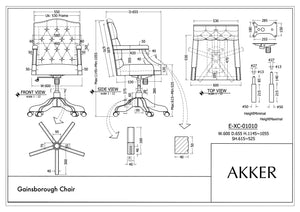 Gainsborough Chair Zwart - Chesterfield