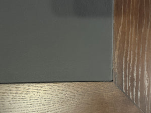 Bureau vintage, bureau anglais classique, chêne, cuir noir, 650