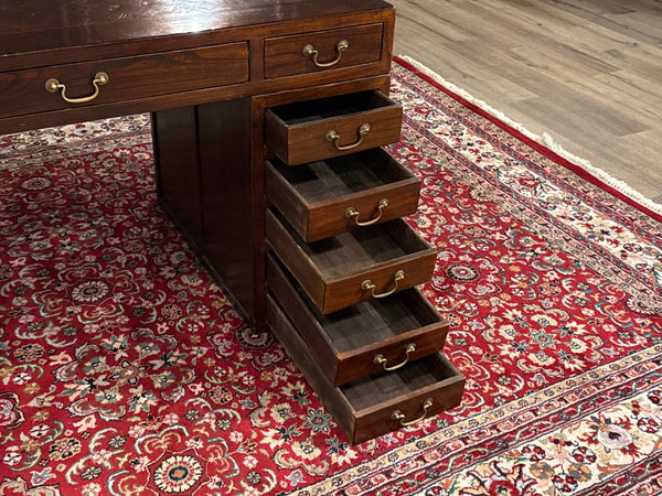 Vintage bureau, klassiek Engels bureau, mahoniehout, 622