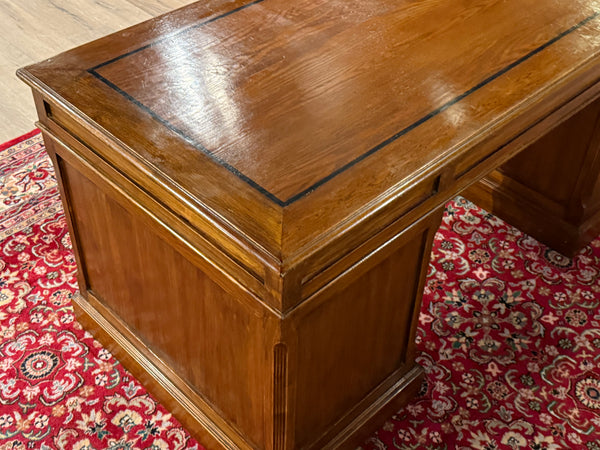 Vintage bureau, klassiek Engels bureau, Eichholtz, eikenhout, 625