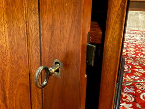 Vintage bureau, klassiek Engels bureau, mahoniehout, 580