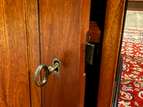 Vintage bureau, klassiek Engels bureau, mahoniehout, 580