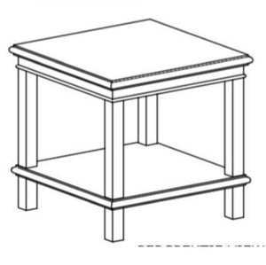 Bijzettafel walnoot