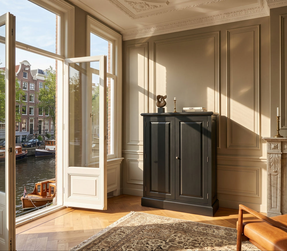 Kleine boekenkast Gesloten Zwart