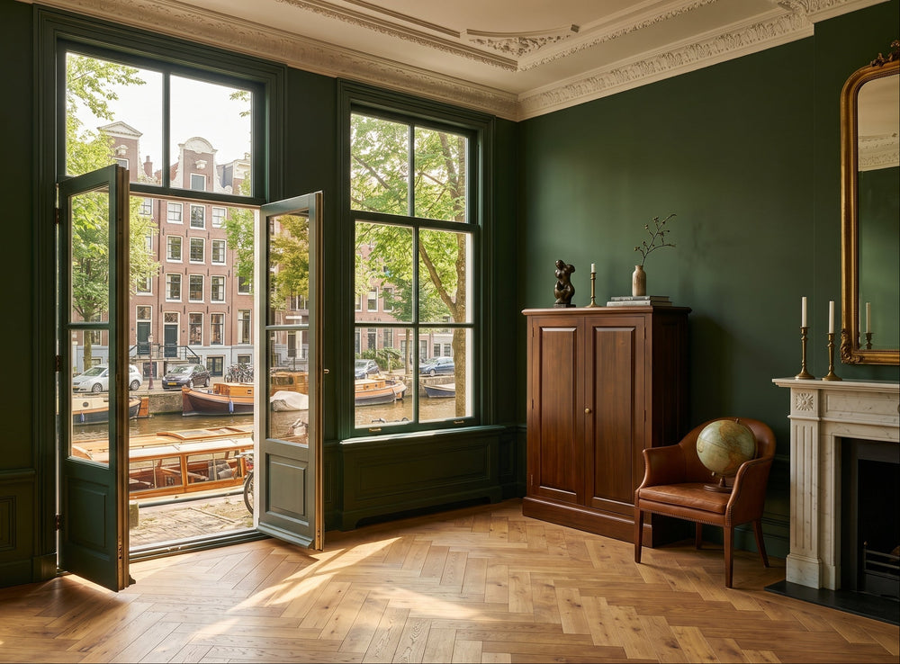 Kleine Boekenkast Gesloten Walnoot